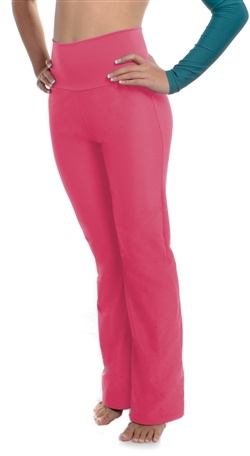 Pink High Waist Dance Pants (SPANDEX) - 200+ Colors