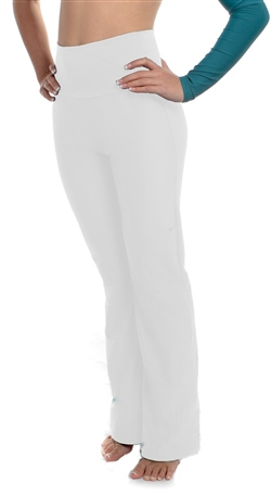 White High Waist Dance Pants (SPANDEX) - 200+ Colors