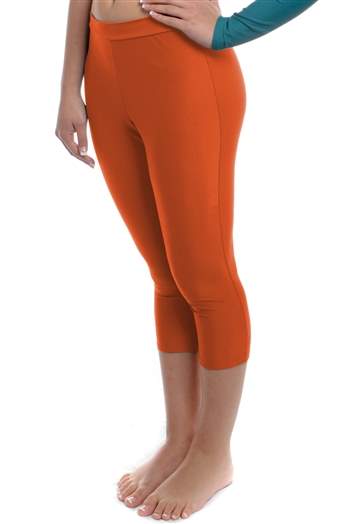 Orange Capri Dance Pants (Spandex) - 200+ Colors