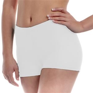 White Regular Dance Shorts (Lycra 
